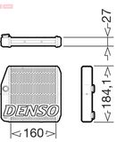 DENSO Теплообменник, отопление салона DRR09076