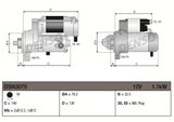 DENSO Стартер DSN3075