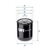 UFI Oljefilter 23.131.02