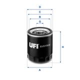 UFI Eļļas filtrs 23.519.00