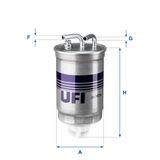 UFI Топливный фильтр 24.382.00
