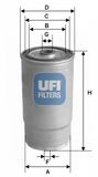 UFI Bränslefilter 24.460.00