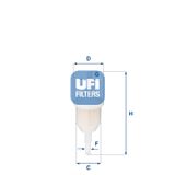 UFI Топливный фильтр 31.009.00