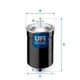 UFI Топливный фильтр 31.500.00