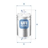 UFI Топливный фильтр 31.583.00