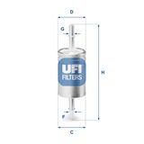 UFI Топливный фильтр 31.740.03