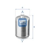 UFI Топливный фильтр 31.748.00
