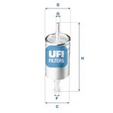 UFI Топливный фильтр 31.941.00