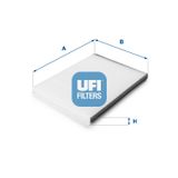 UFI Фильтр, воздух во внутренном пространстве 53.041.00