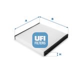 UFI Фильтр, воздух во внутренном пространстве 53.103.00