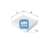 UFI Фильтр, воздух во внутренном пространстве 53.109.00