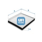 UFI Фильтр, воздух во внутренном пространстве 53.208.00