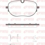 REMSA Комплект тормозных колодок, дисковый тормоз 1963.00