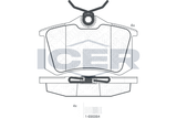 ICER Комплект тормозных колодок, дисковый тормоз 180697-703