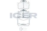 ICER Комплект тормозных колодок, дисковый тормоз 180995-701