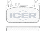 ICER Комплект тормозных колодок, дисковый тормоз 182173