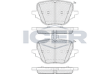 ICER Комплект тормозных колодок, дисковый тормоз 182434