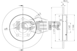 ICER Тормозной диск 78BD2889-2