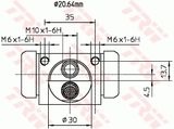 TRW Rattapidurisilinder BWF318