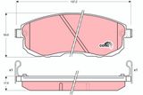 TRW Комплект тормозных колодок, дисковый тормоз GDB1003