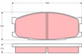 TRW Комплект тормозных колодок, дисковый тормоз GDB1022