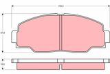 TRW Комплект тормозных колодок, дисковый тормоз GDB1042