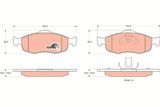 TRW Комплект тормозных колодок, дисковый тормоз GDB1107
