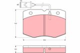 TRW Комплект тормозных колодок, дисковый тормоз GDB1111
