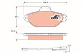 TRW Комплект тормозных колодок, дисковый тормоз GDB1115