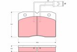 TRW Комплект тормозных колодок, дисковый тормоз GDB1152