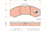 TRW Комплект тормозных колодок, дисковый тормоз GDB1288