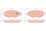 TRW Комплект тормозных колодок, дисковый тормоз GDB1321