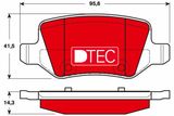 TRW Комплект тормозных колодок, дисковый тормоз GDB1481DTE