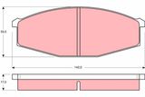 TRW Комплект тормозных колодок, дисковый тормоз GDB251