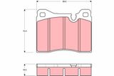 TRW Комплект тормозных колодок, дисковый тормоз GDB261