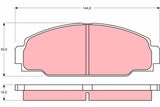 TRW Комплект тормозных колодок, дисковый тормоз GDB3090