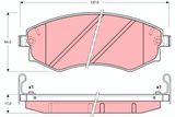 TRW Комплект тормозных колодок, дисковый тормоз GDB3169