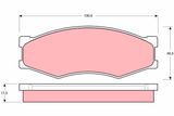 TRW Комплект тормозных колодок, дисковый тормоз GDB318
