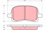 TRW Комплект тормозных колодок, дисковый тормоз GDB3204
