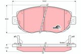TRW Комплект тормозных колодок, дисковый тормоз GDB3235