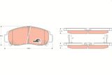 TRW Комплект тормозных колодок, дисковый тормоз GDB3268