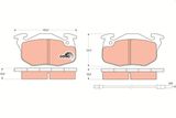 TRW Комплект тормозных колодок, дисковый тормоз GDB327