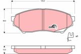 TRW Комплект тормозных колодок, дисковый тормоз GDB3270
