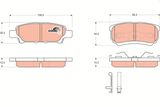 TRW Комплект тормозных колодок, дисковый тормоз GDB3341