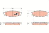 TRW Комплект тормозных колодок, дисковый тормоз GDB3373