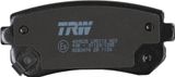 TRW Комплект тормозных колодок, дисковый тормоз GDB3474
