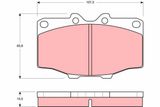 TRW Комплект тормозных колодок, дисковый тормоз GDB352