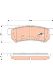 TRW Комплект тормозных колодок, дисковый тормоз GDB4178