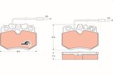 TRW Комплект тормозных колодок, дисковый тормоз GDB446