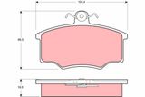 TRW Комплект тормозных колодок, дисковый тормоз GDB628